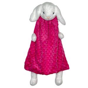 Fat Rat Family Cuddle Baby Security Lovey Blanket Pink Minky Paisley Satin